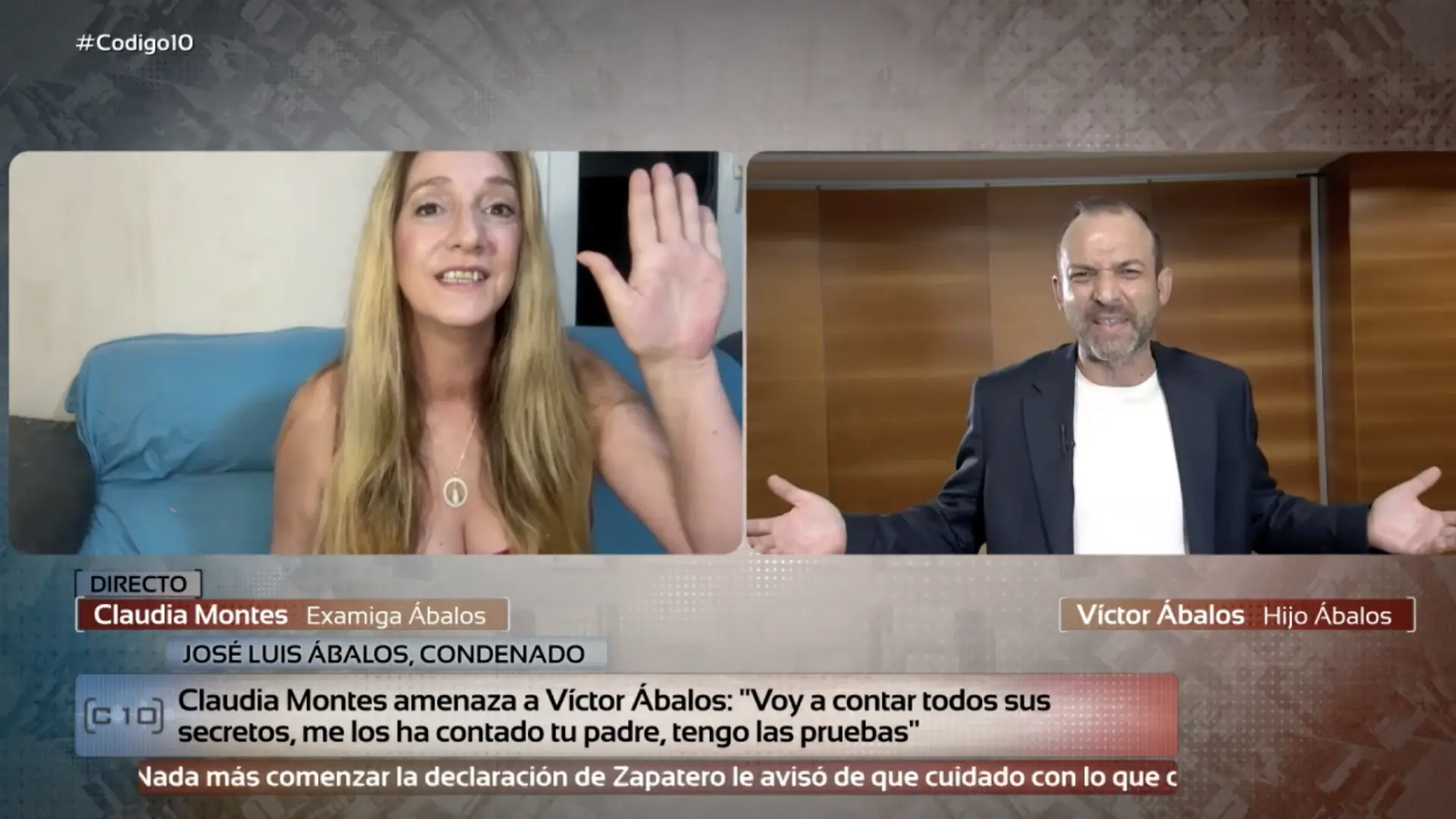 La monumental bronca en directo de Víctor Ábalos y Claudia Montes: "¡Ni eres el tipo de mi padre, falsa!"