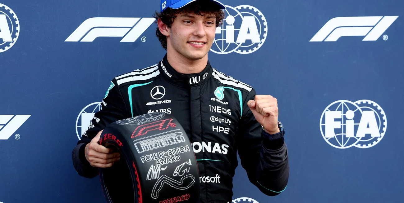 Antonelli le ganó la pulseada a Verstappen y Colapinto largará 14° en Mónaco