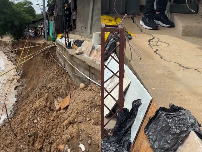 Lluvias provocan deslizamiento de ladera en el norte de Bucaramanga