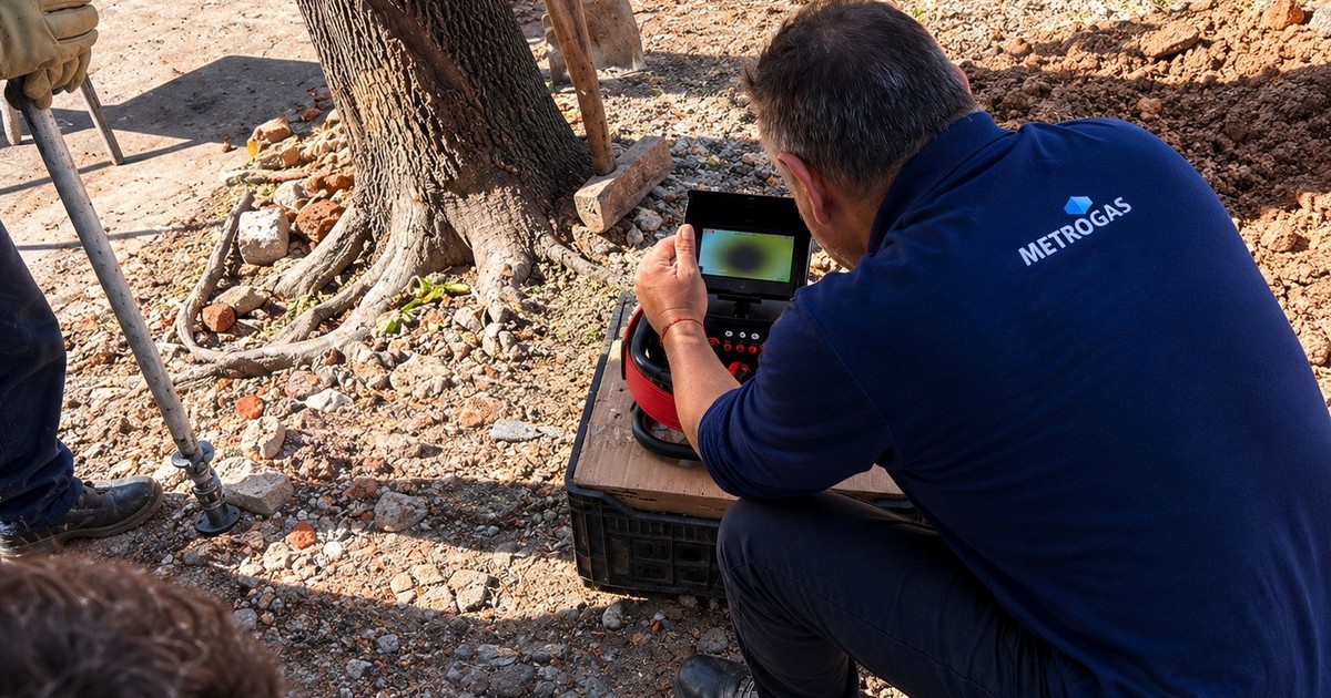 Con una cámara que recorre las cañerías de gas, descubren una conexión clandestina