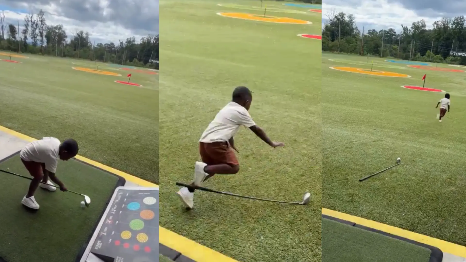 El video viral del hermano de Lamine intentando jugar al golf: "Soy yo en la vida"