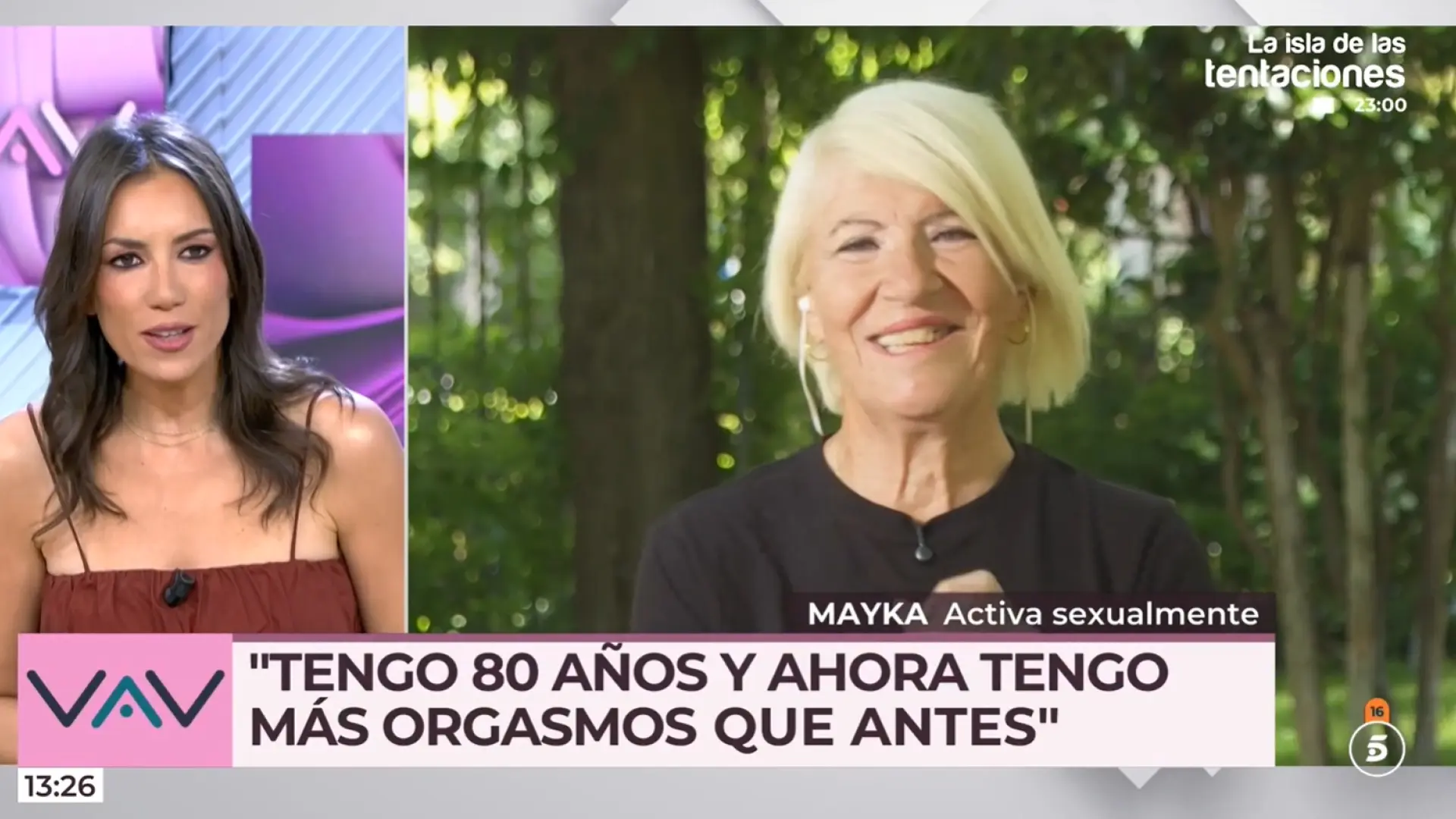 Mayka, de 80 años: "Tengo más orgasmos que antes. En el sexo, la edad no existe"