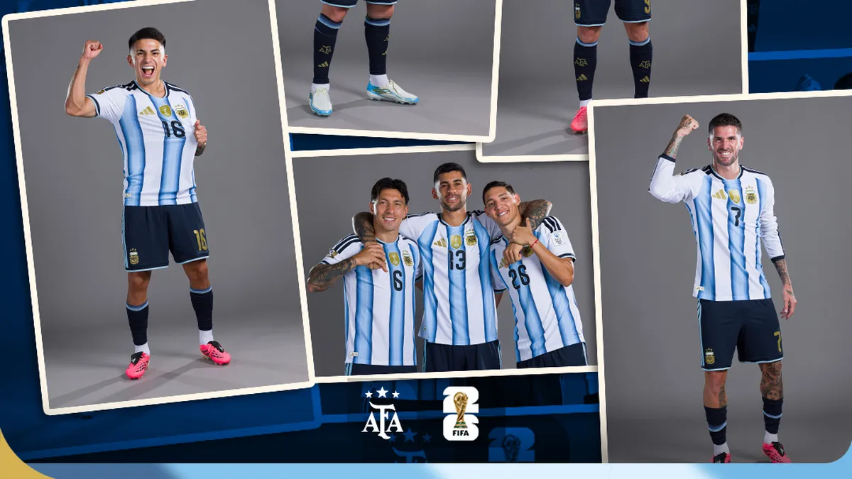 las bromas entre los jugadores de la Selección argentina durante la producción de fotos del Mundial