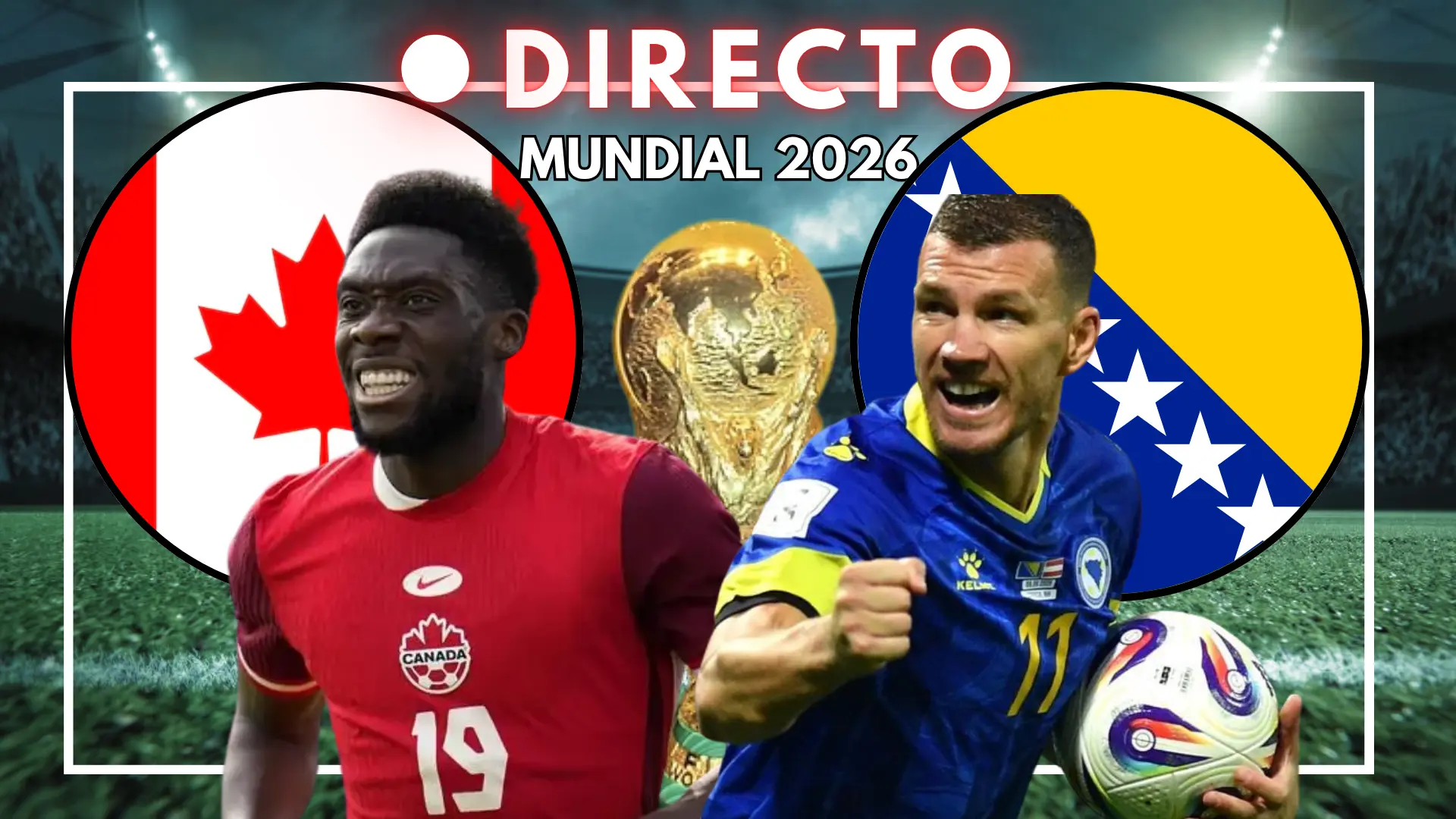 Canadá busca su primer triunfo mundialista ante Bosnia: no jugarán ni Davies ni Dzeko