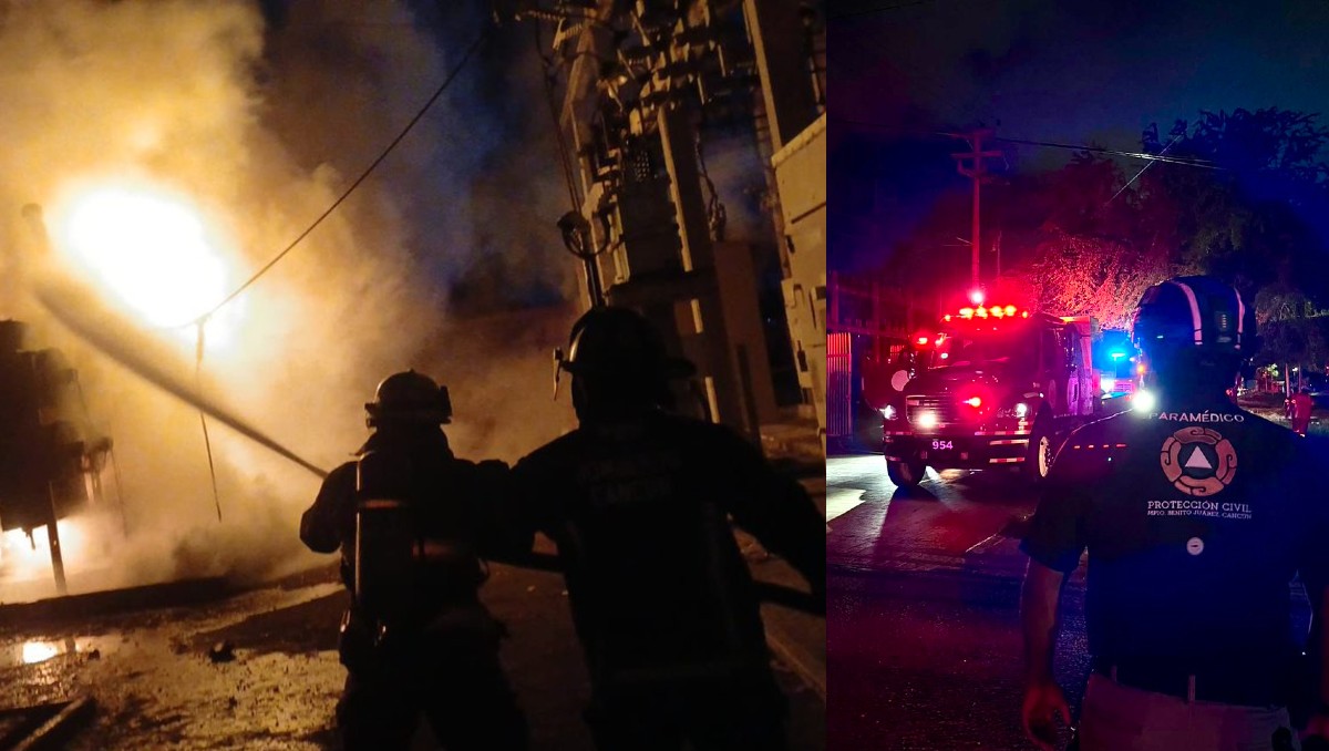 ¿Qué pasó en Cancún? Así fue el incendio en subestación de la CFE