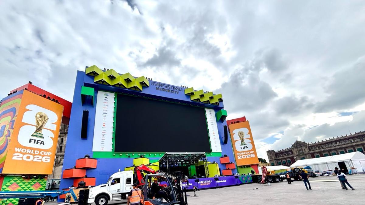 En suspenso, apertura del Fan Fest del Zócalo de la Ciudad de México