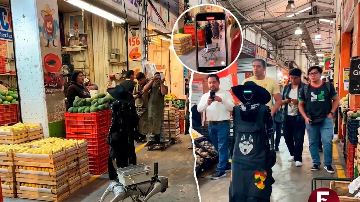 Robots sorprenden a comerciantes y clientes en Central de Abasto de la CDMX