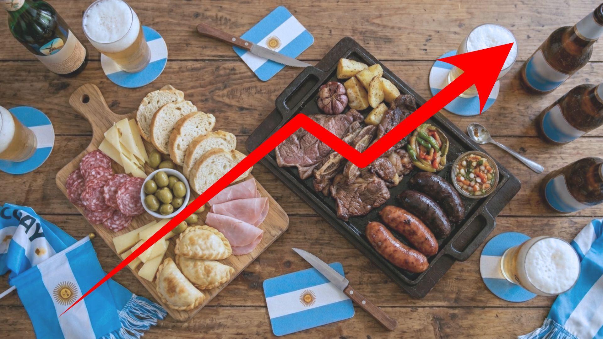 Asado, picada y televisores: cómo evolucionaron los precios del ritual argentino en los últimos 5 Mundiales