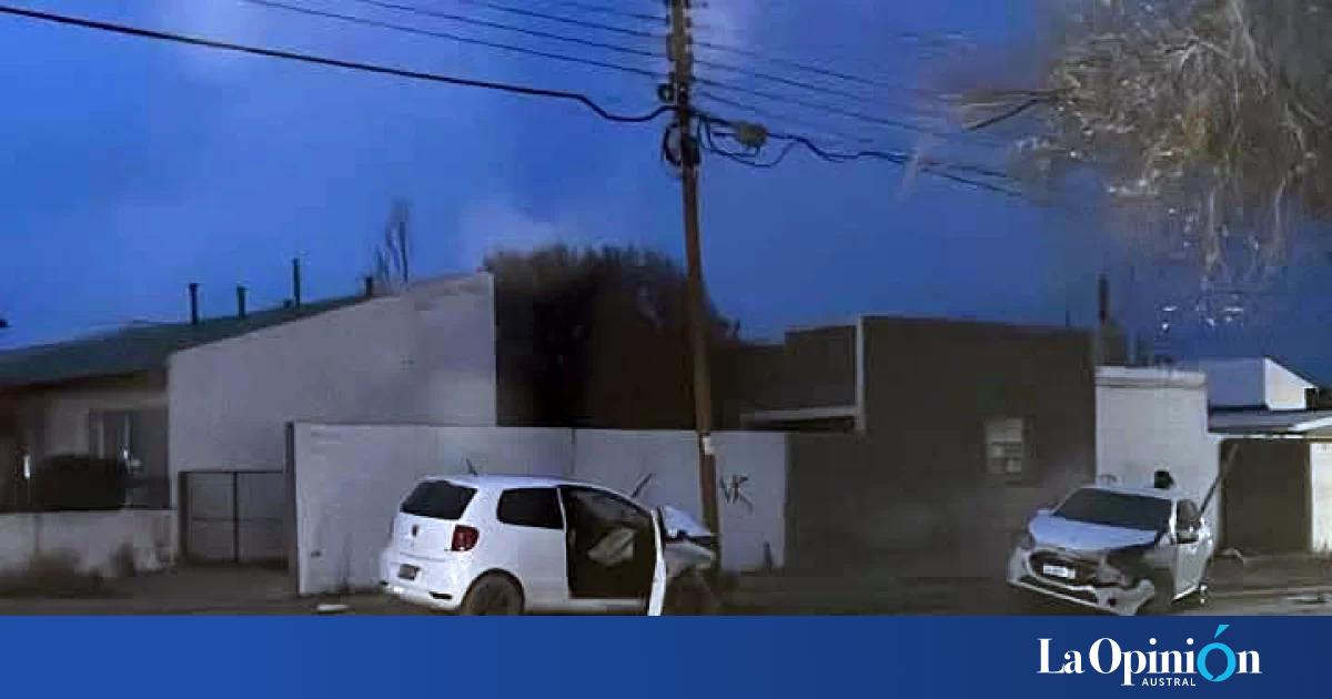 Una mujer con lesiones tras un violento choque en las calles de Puerto San Julián