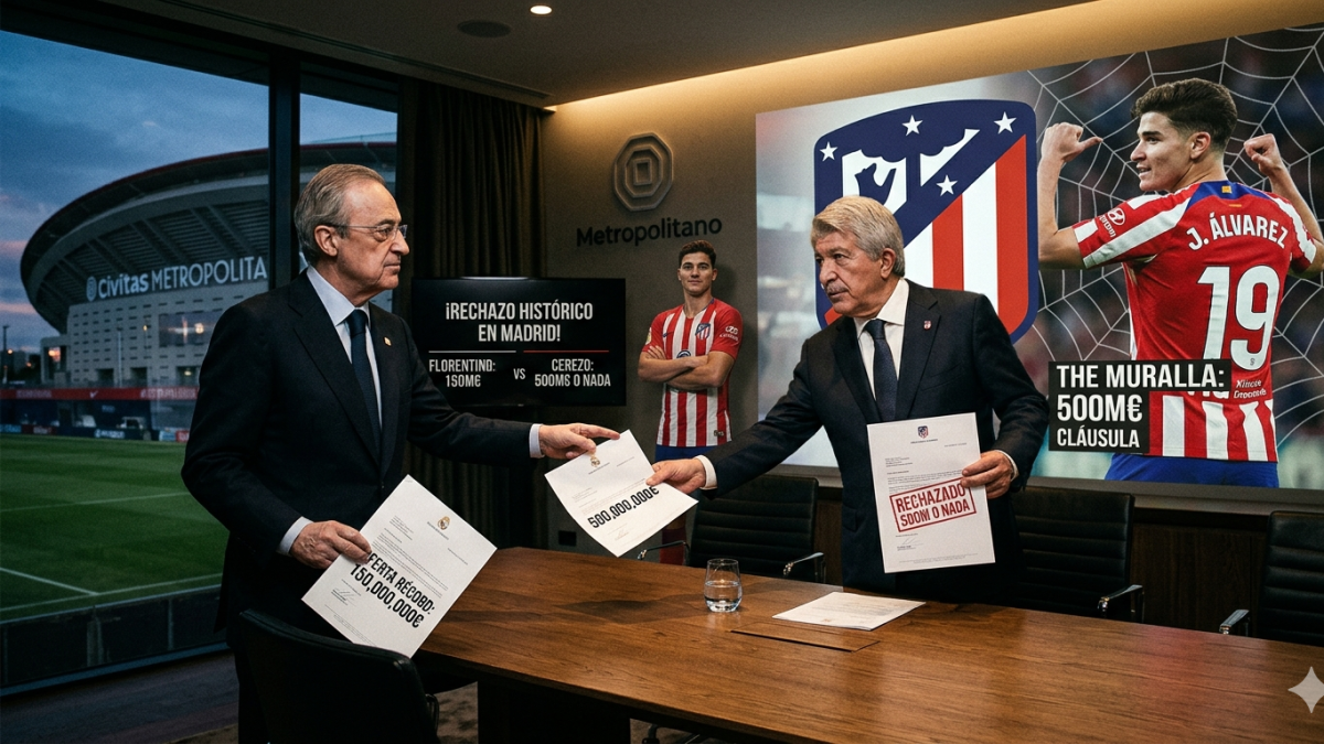 ¡La Araña se queda! Atlético de Madrid rechaza oferta millonaria del Real Madrid por Julián Álvarez