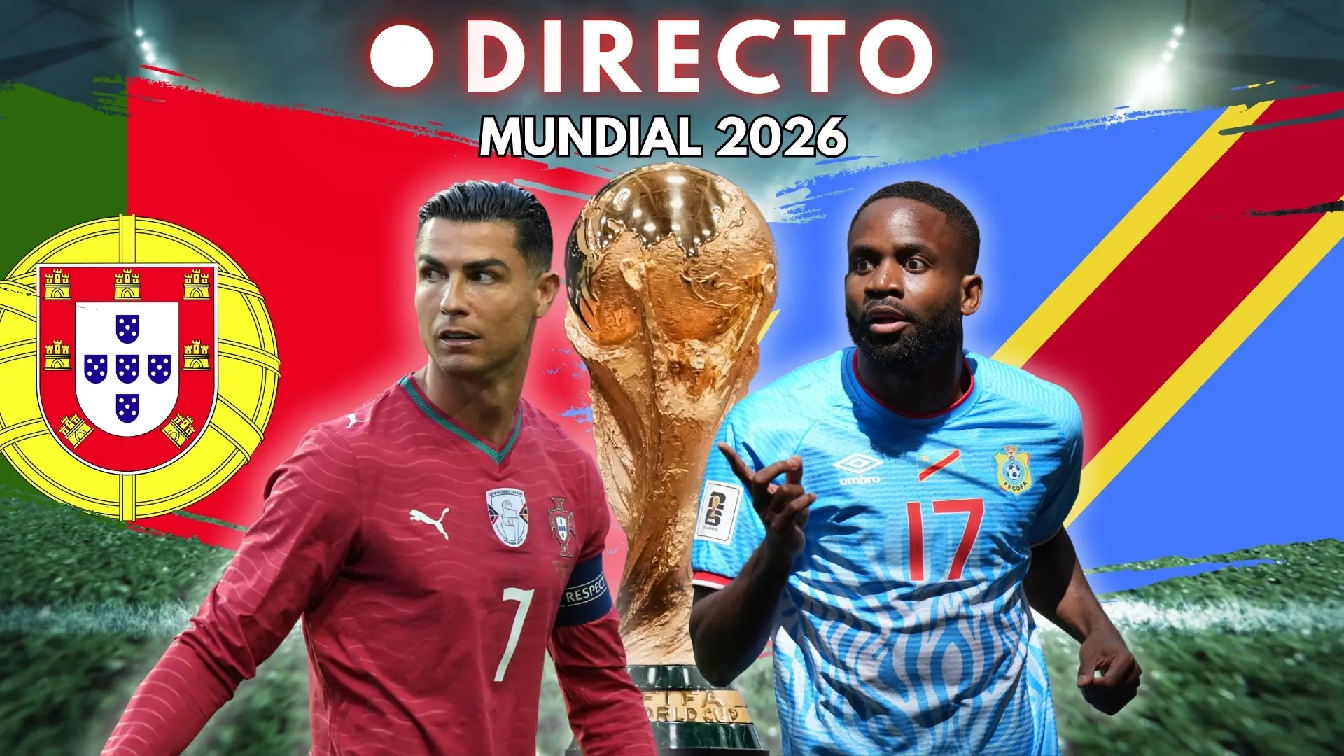 Cristiano Ronaldo lidera un once de Portugal ante el Congo que asusta en su debut mundialista
