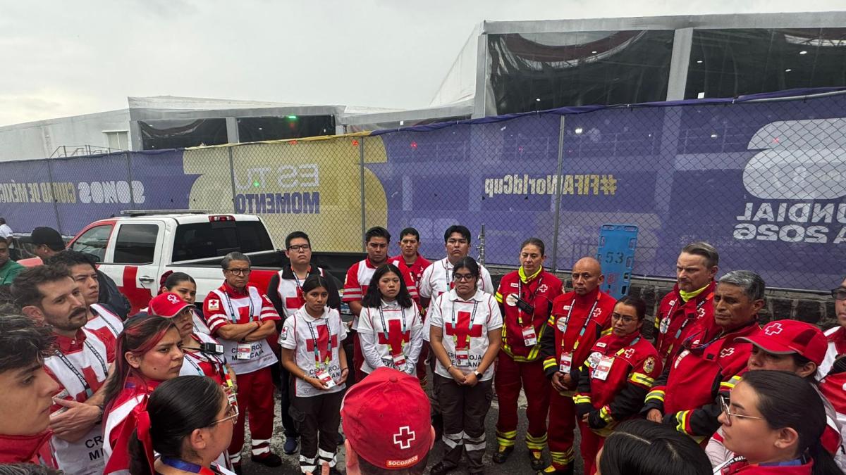 Cruz Roja Mexicana mantiene operativos presenciales en el Mundial 2026
