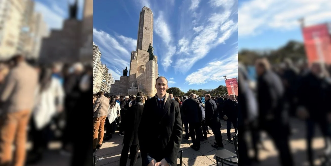 Mayer en Rosario: "Milei encabezó un acto demostrando que se puede construir desde el diálogo"