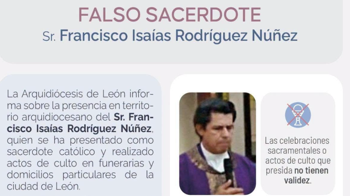 Lo expulsan de la Iglesia y opera como "cura pirata" en bodas y bautizos