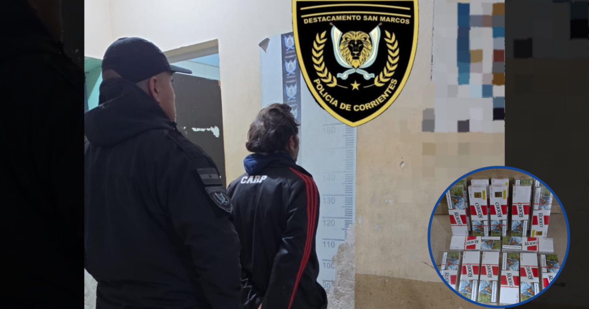Corrientes: atraparon a un hombre con un cargamento de cigarrillos de contrabando