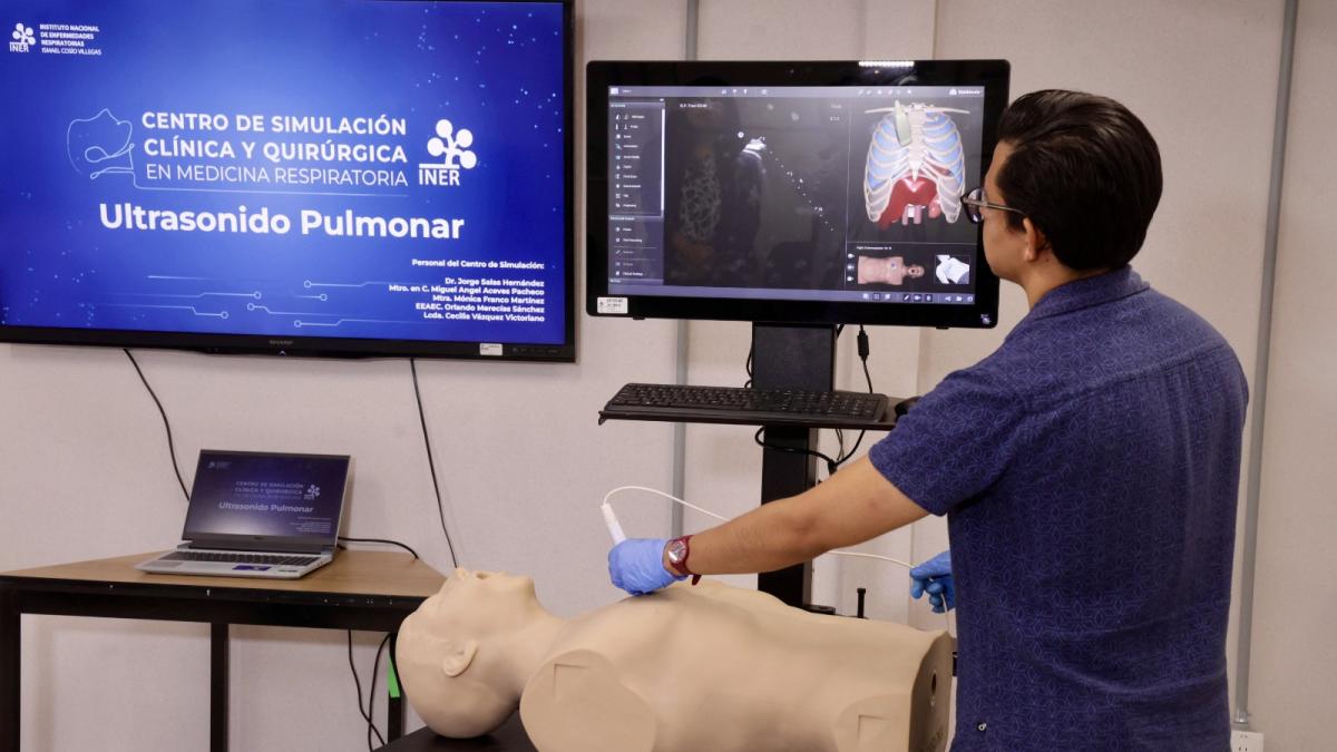 Centro de simulación del INER fortalece la formación de especialistas en medicina respiratoria