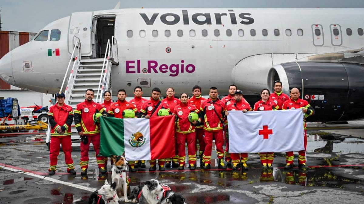 Cruz Roja Mexicana localiza con vida a una persona bajo escombros en Venezuela