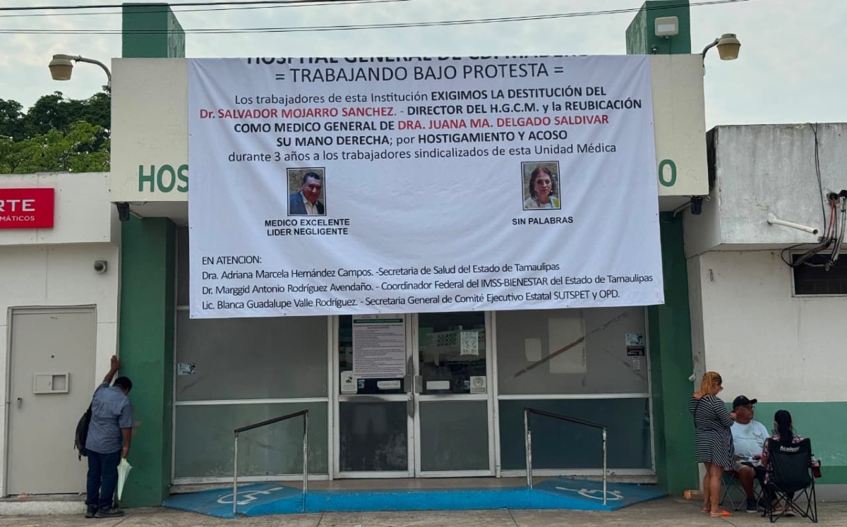 Trabajadores piden destitución de titular del Hospital de Madero