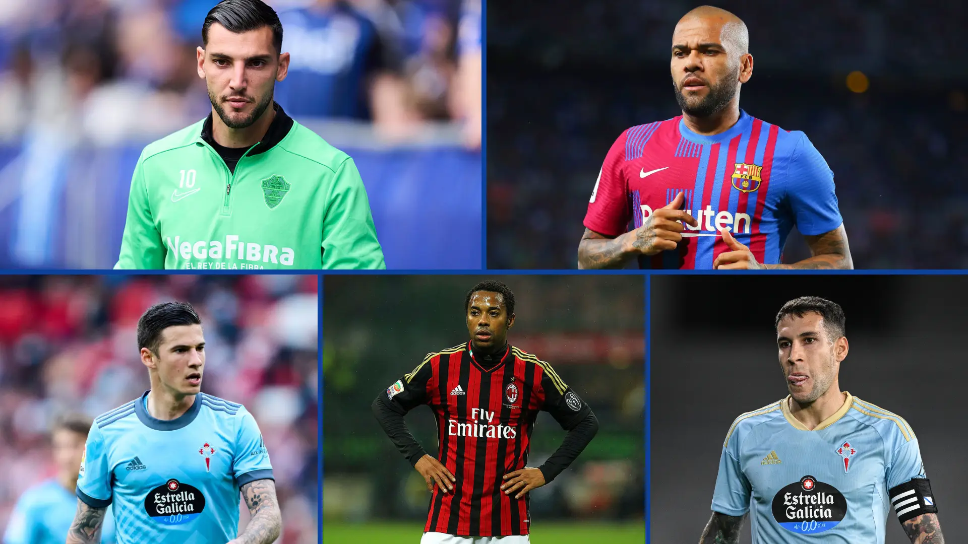 Rafa Mir, Dani Alves, Santi Mina,... Lista de futbolistas implicados recientemente en casos de agresión sexual