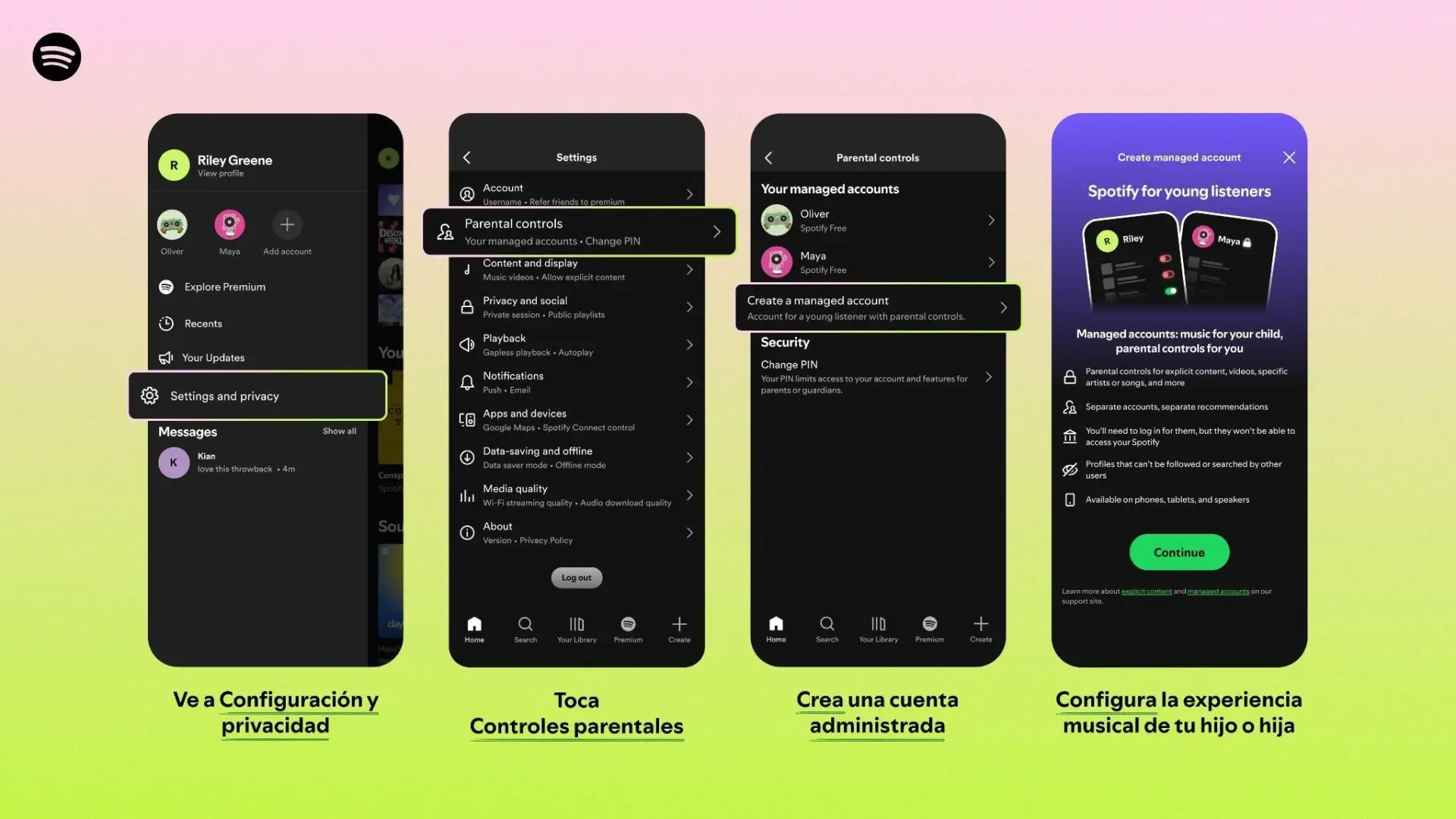 Spotify lanza en España sus cuentas gratuitas para niños con control parental: así funcionan