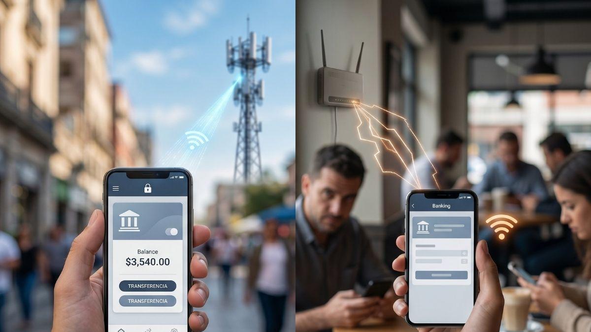 ¿WiFi o datos? El secreto de seguridad que todo usuario de banca móvil debe saber
