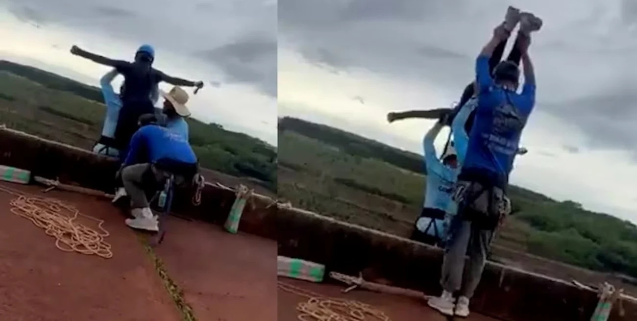 Qué dijo la enfermera que asistió a la joven que murió en un salto extremo en Brasil