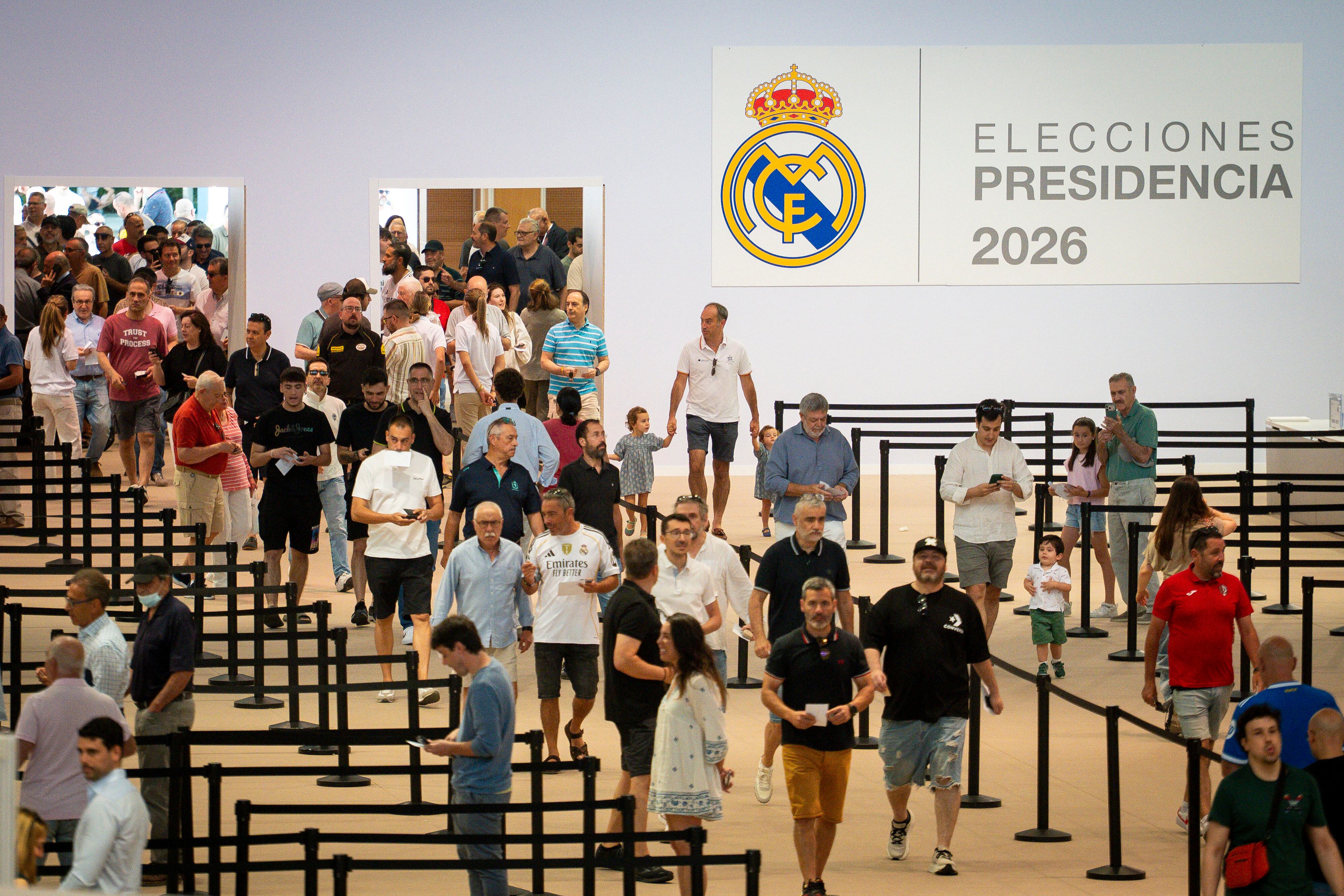 La participación en las elecciones del Real Madrid crece a media tarde respecto a las últimas (y lejanas) citas