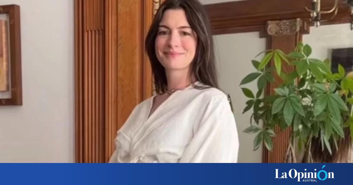 Anne Hathaway anunció que espera a su tercer hijo