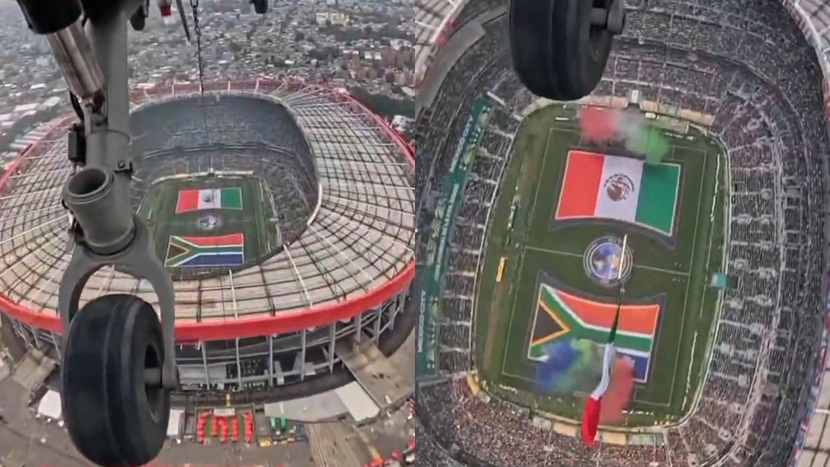 ¡Simplemente espectacular! Así se vio el México Vs Sudáfrica desde un helicóptero