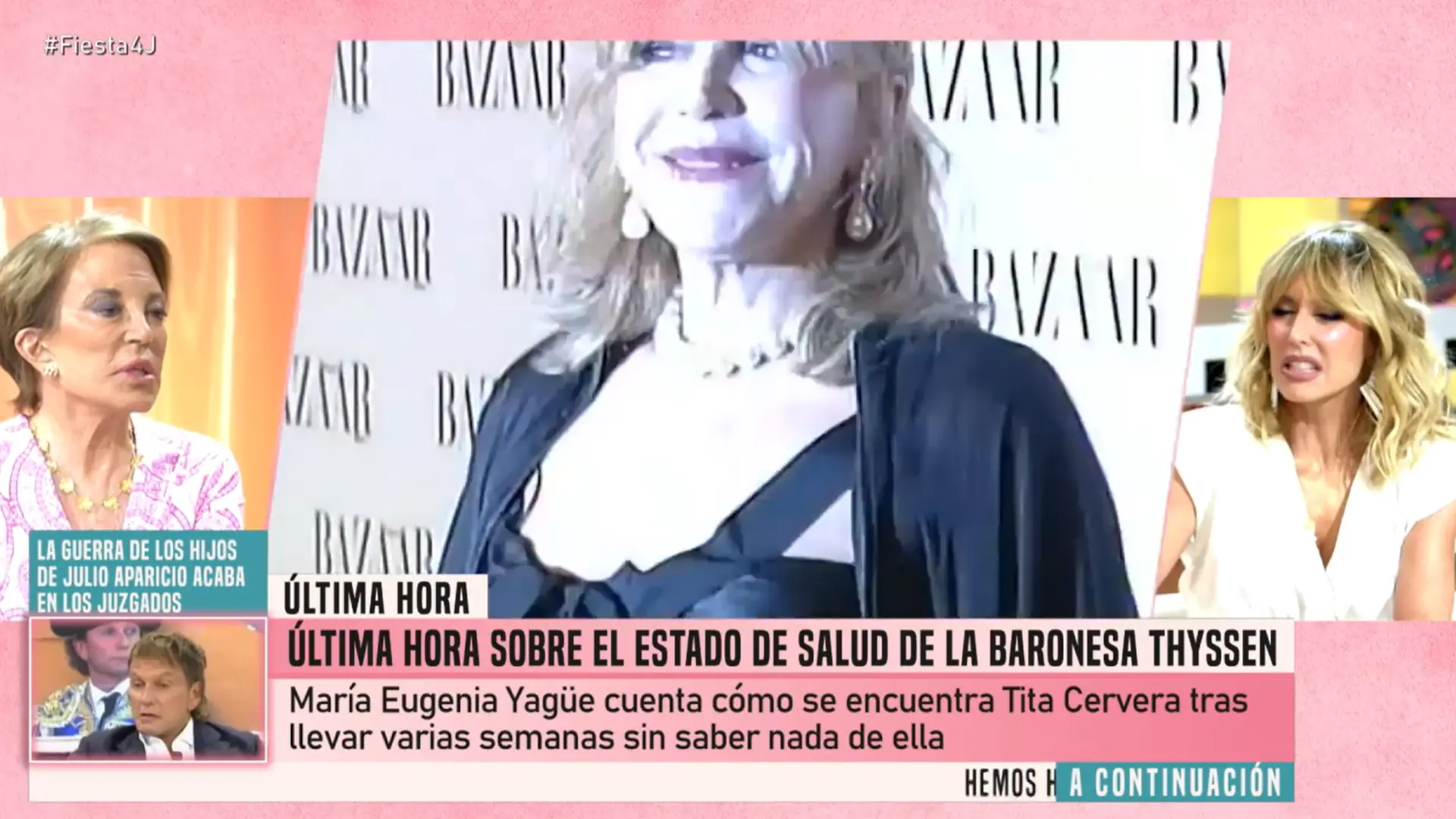 María Eugenia Yagüe da la última hora del estado de salud de Tita Cervera: "El hermetismo da lugar a especulaciones"