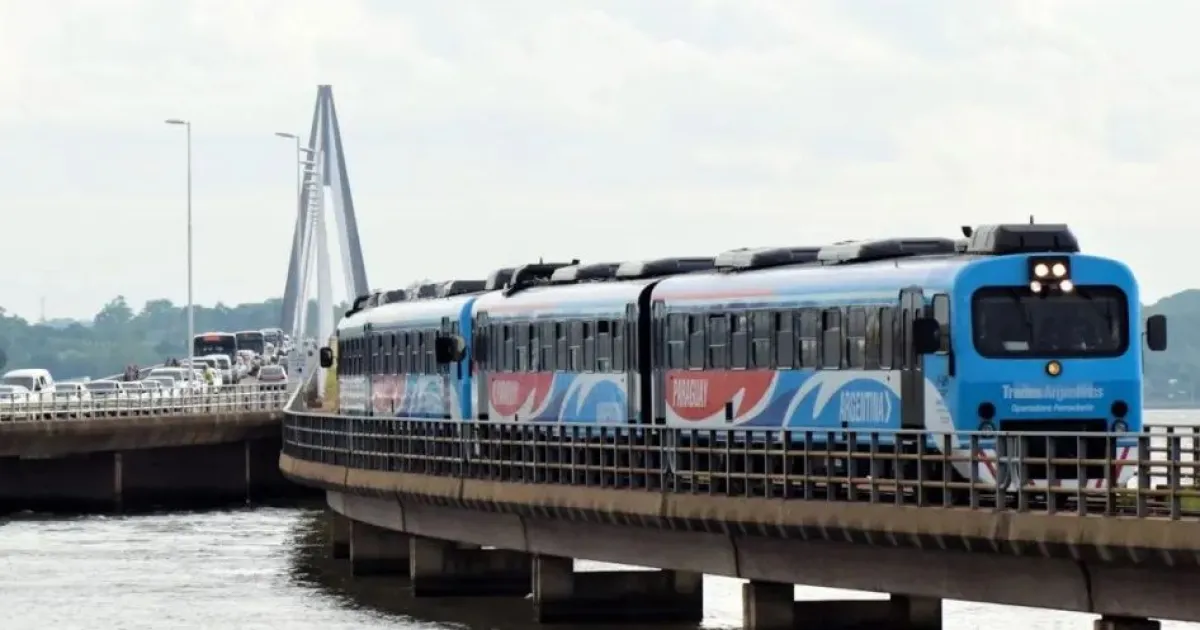 Este viernes se reanudó el servicio de tren internacional en Posadas