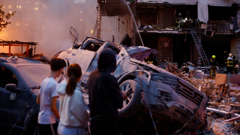 Deadly Russian strikes hammer Kyiv on eve of Trump trip to critical NATO summit