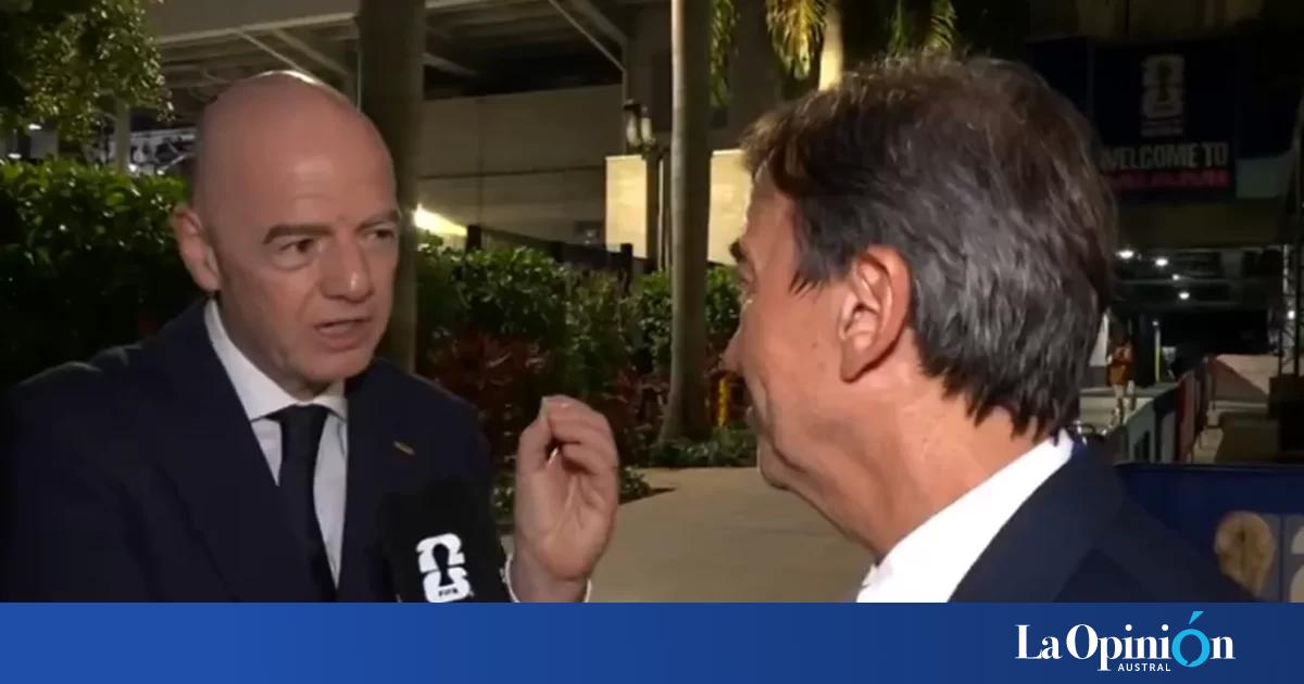 Gianni Infantino dijo que "lo interesante de este Mundial es que todos los grandes jugadores están" y elogió a Messi