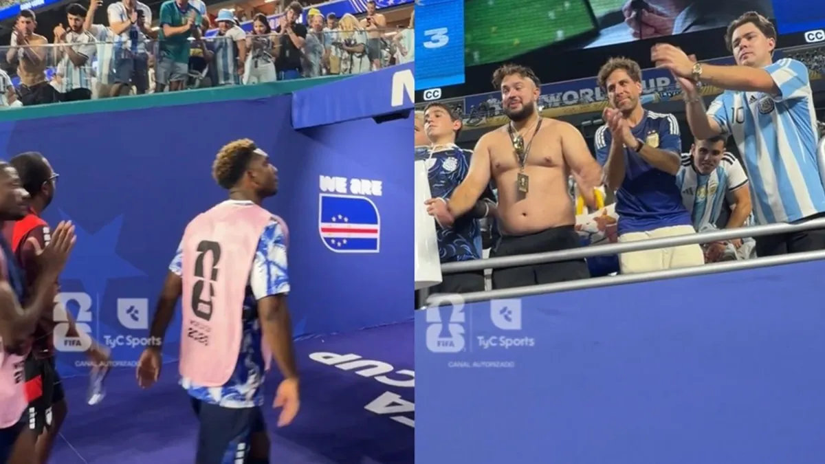 Buen gesto: los jugadores de Cabo Verde se retiraron aplaudidos por los hinchas argentinos