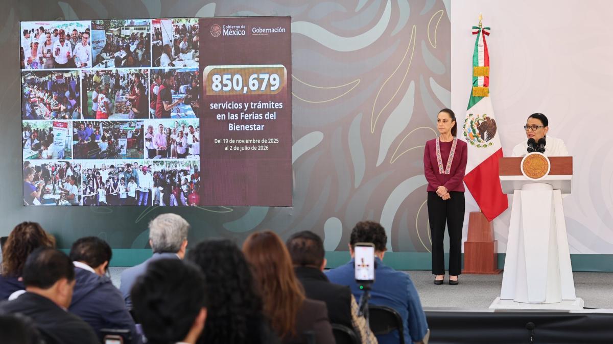 Rosa Icela Rodríguez celebra resultados de ferias del Bienestar en Michoacán