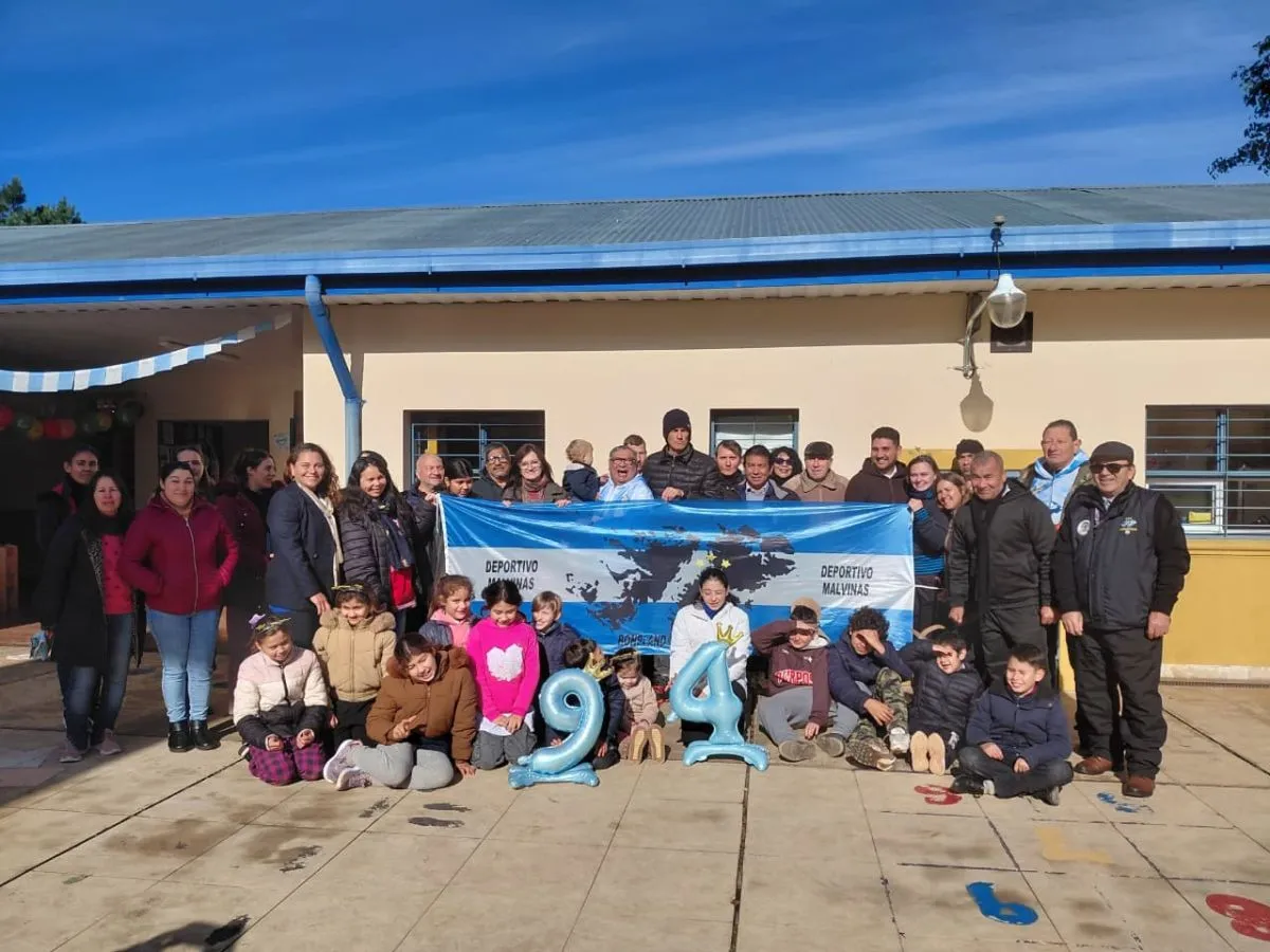 Veteranos de Malvinas participaron de los festejos por el aniversario de la Escuela 206