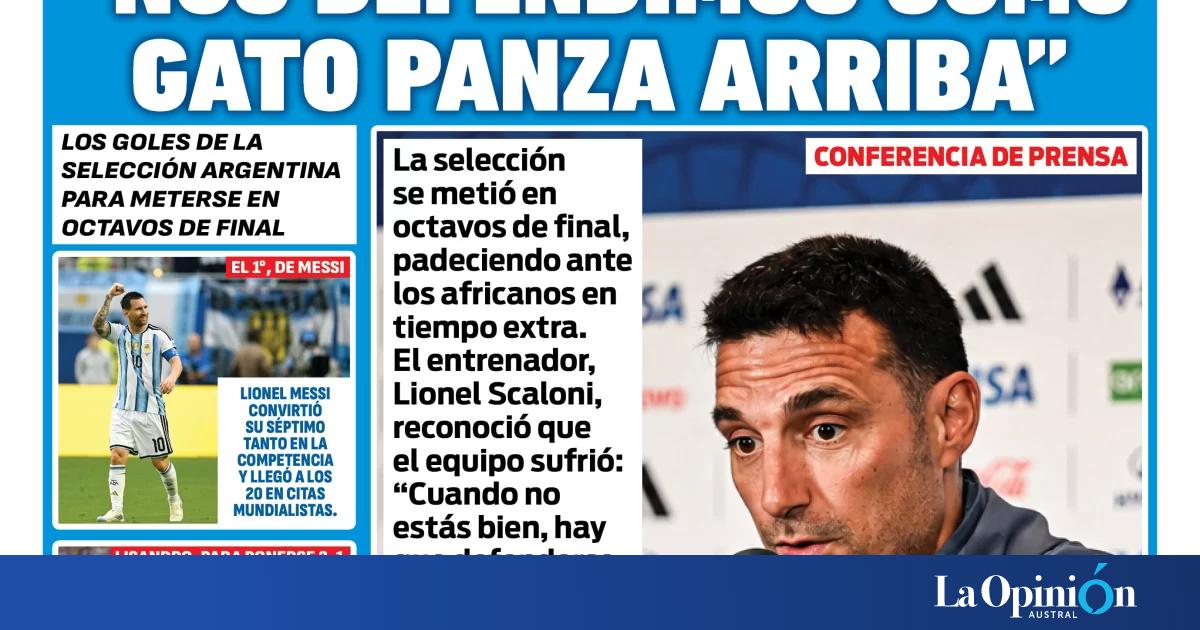 Tapa especial Mundial 2026: agónico triunfo de Argentina 3 a 2 ante Cabo Verde
