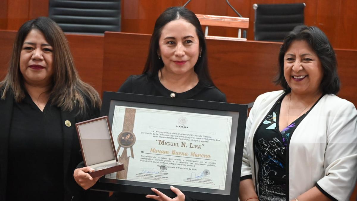 Congreso de Tlaxcala reconoce trayectoria de periodista de Grupo Imagen