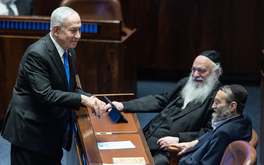 Contentious Basic Law on Torah study aimed at shielding draft evaders passes 1st reading