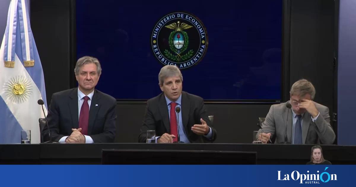 Caputo anunció que no es prioridad volver a endeudarse en los mercados internacionales para pagar los vencimientos de deuda
