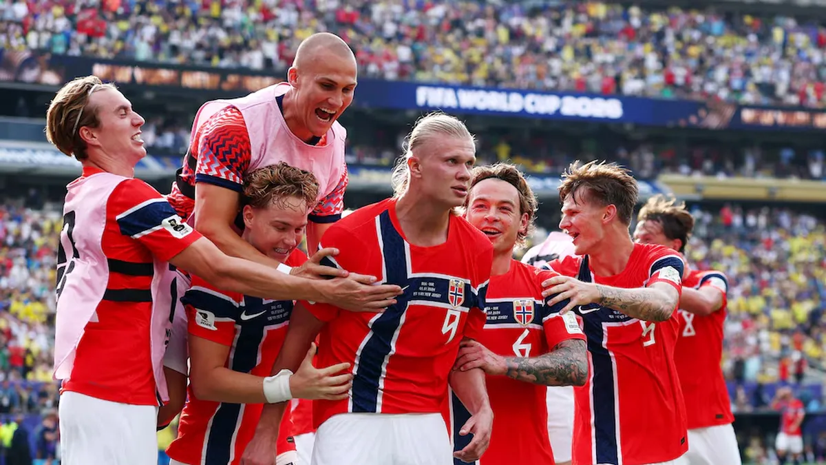 Noruega eliminó a Brasil con un doblete de Haaland y avanzó a cuartos de final