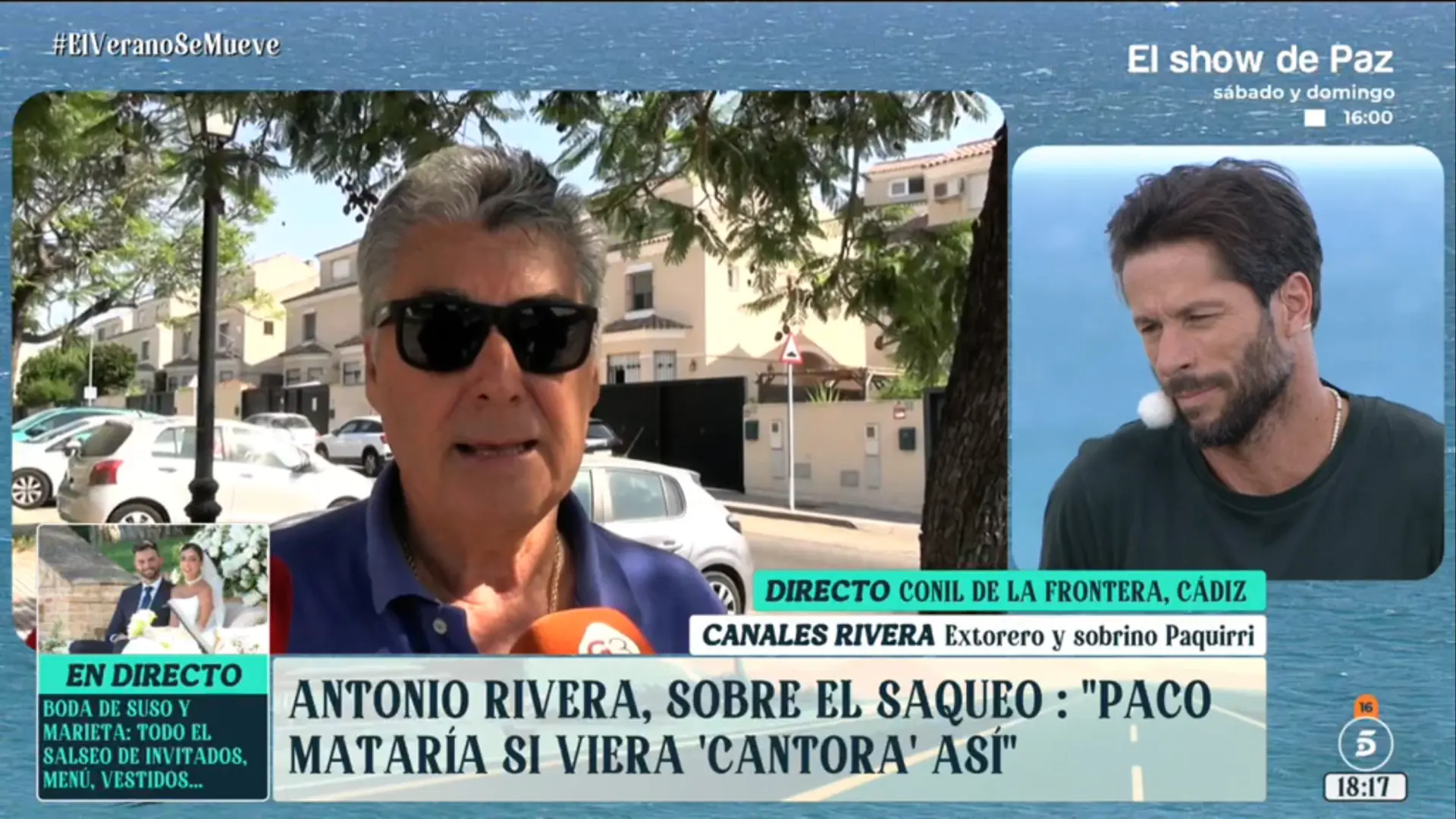 Antonio Rivera, sobre el estado de Cantora, finca que perteneció a su hermano: "Paco nos mataría a todos"
