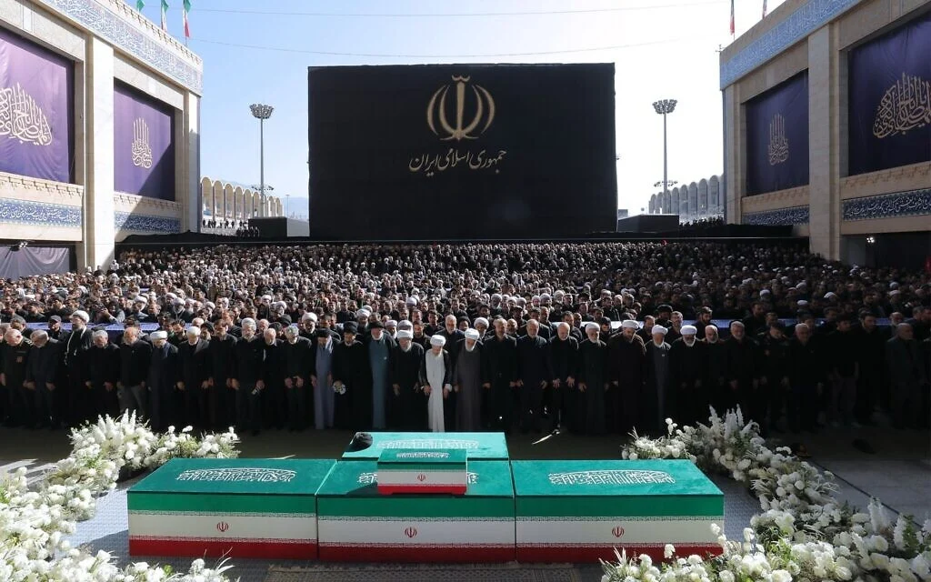 3 of Khamenei's sons join top leaders at Tehran funeral, but not his successor Mojtaba