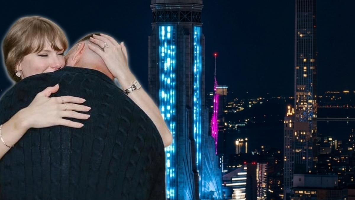¿Qué significa? El Empire State Building cambia a color azul tras la boda de Taylor Swift