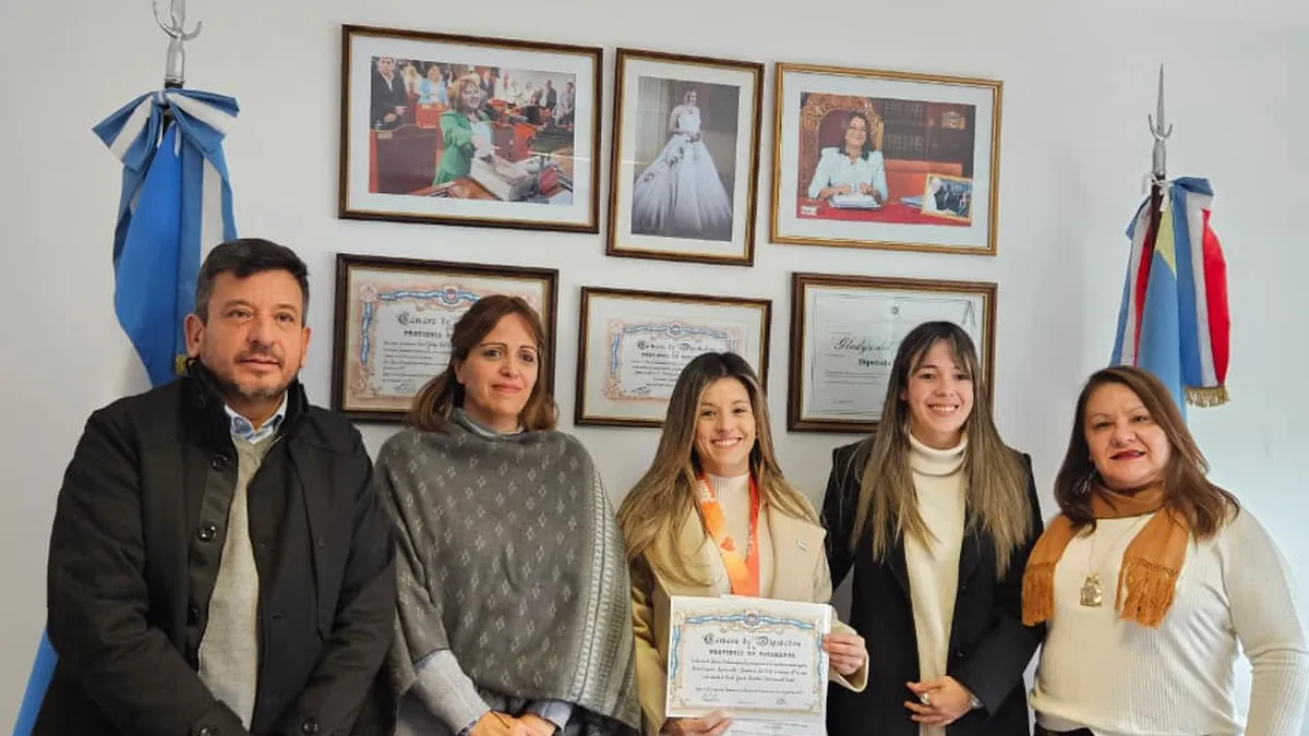La Cámara de Diputados distinguió a la deportista catamarqueña María Eugenia Aguirre