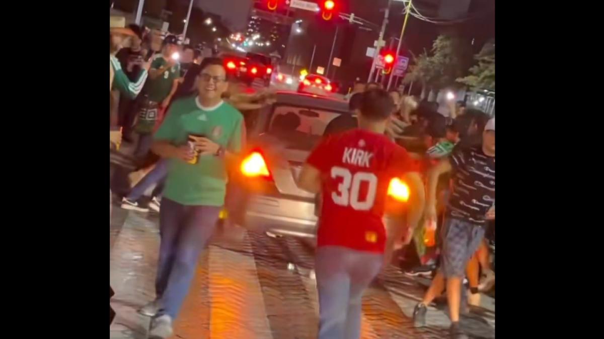 Investigan a influencer por dañar patrulla durante festejos del Mundial