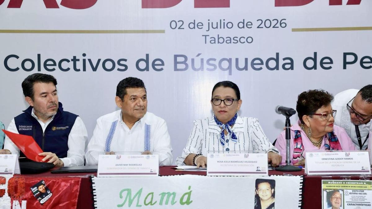 Rosa Icela Rodríguez ofrece disculpas a madres buscadoras durante reunión en Tabasco
