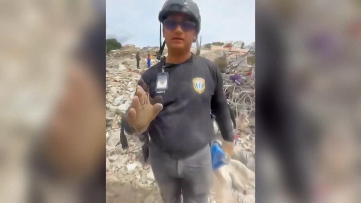 Detenidos cuatro policías en Venezuela por apropiarse de dinero hallado entre los escombros tras el terremoto