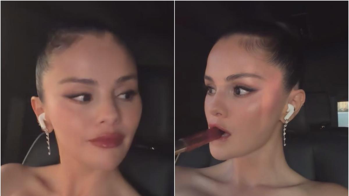Los millonarios aretes que Selena Gómez usó en la cena de ensayo previa a la boda de Taylor Swift