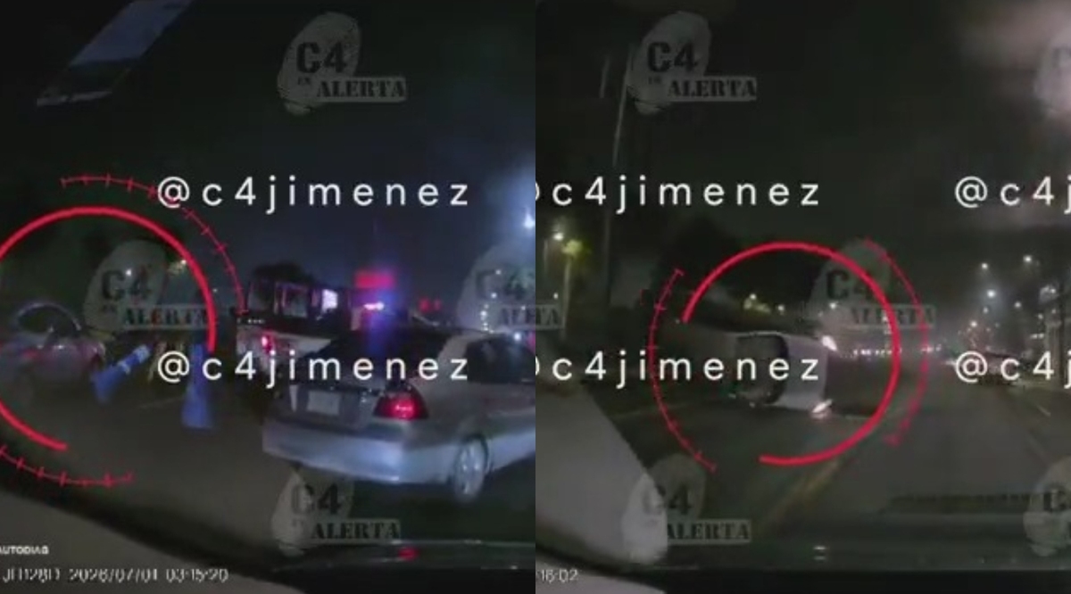Conductor huye del alcoholímetro en CdMx y termina volcado